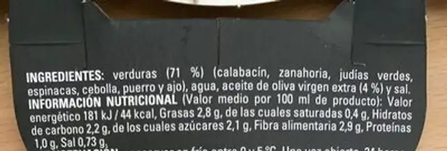 Unknown ingredients label