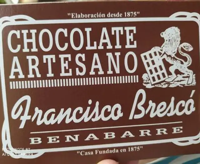 Chocolate artesano Francisco Brescó