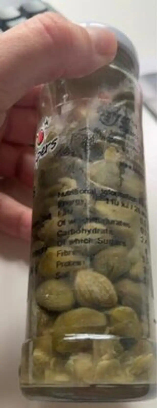 Capers nutrition facts table