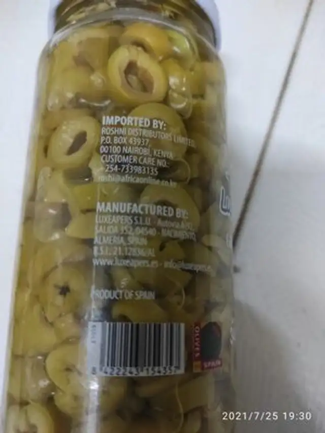 Unknown ingredients label