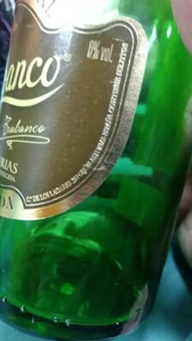 Cidre naturel ingredients label