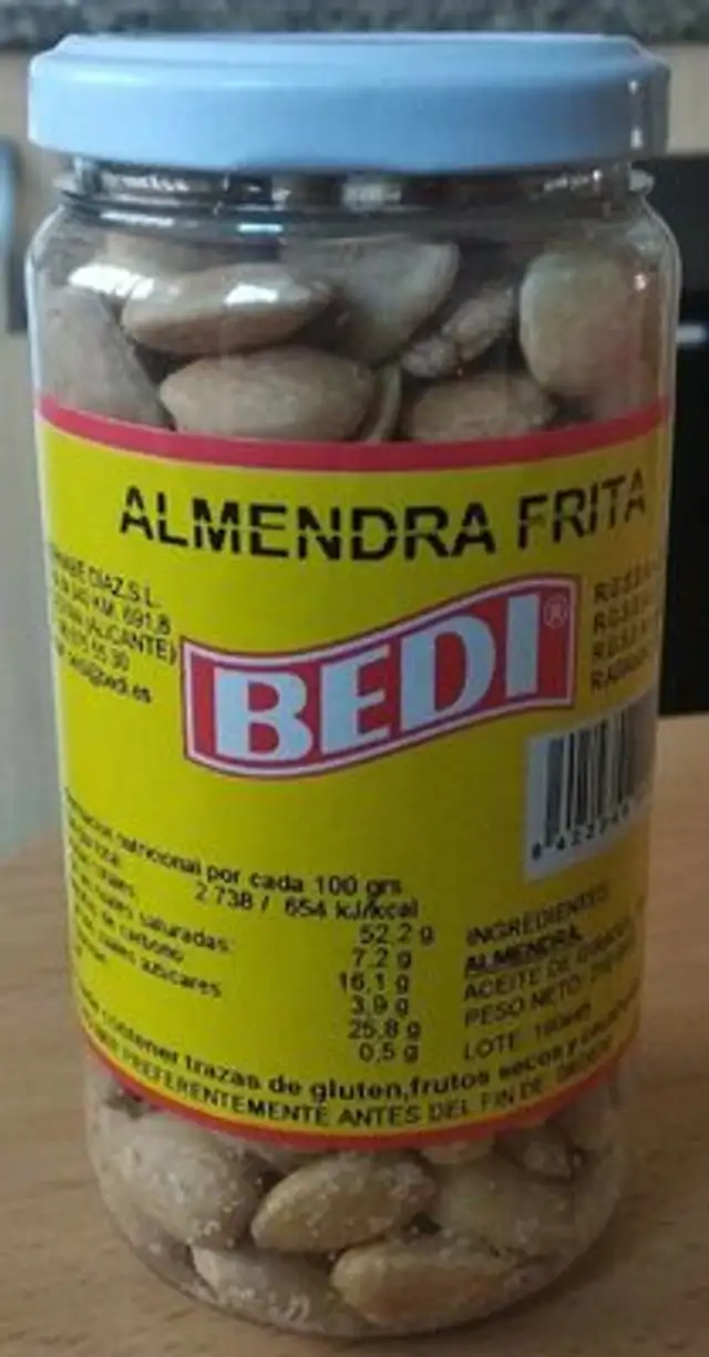 Almendra frita