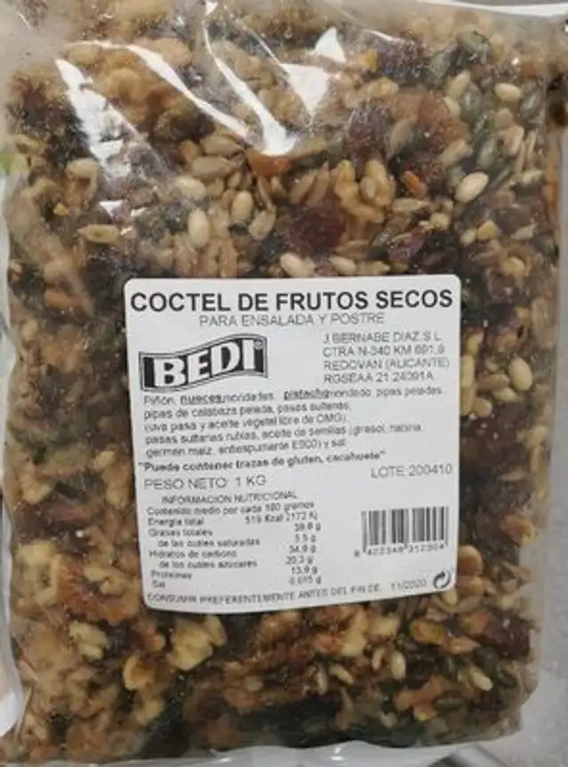 Coctel de frutos secos