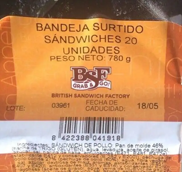 Bandeja Surtido Sandwiches