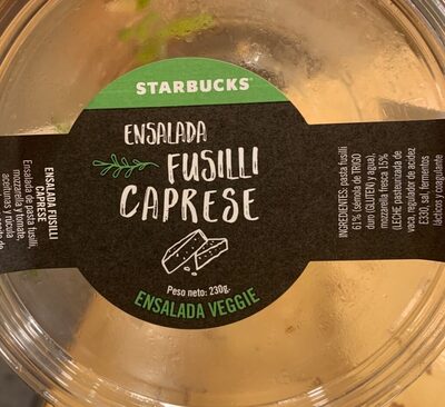 Ensalada fusilli caprese