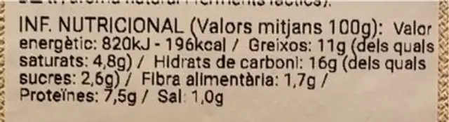 Mix croquetes: rostit, bolets, pernil nutrition facts table