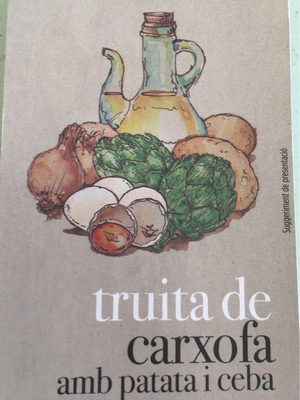 Truita de carxofa front packaging