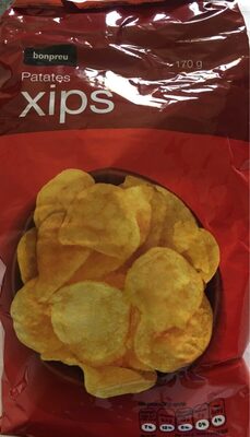 Patates xips front packaging