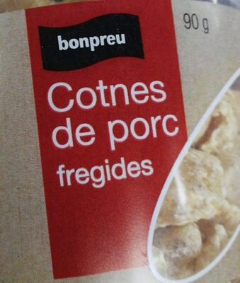 Cotnes de porc fregides front packaging