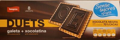 Duets galeta + xocolatina front packaging