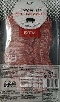 Llonganissa estil tradicional front packaging