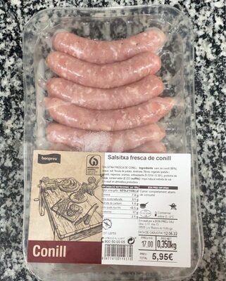 Salsitxa fresca de conill