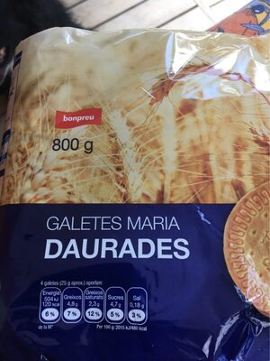 Galetes maria daurades front packaging