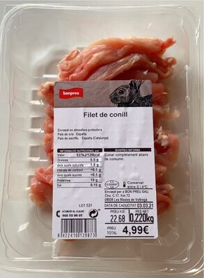Filet de conill