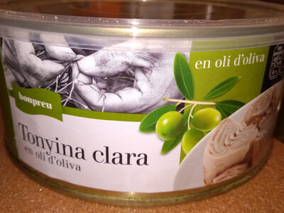 Tonyina clara en oli d'oliva front packaging
