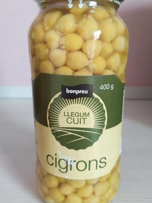 Grabanzos en conserva front packaging