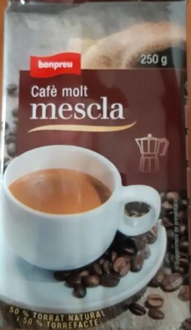 Cafè molt mescla front packaging