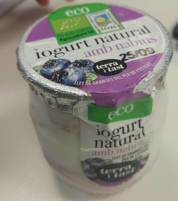 Iogurt natural amb nabius front packaging