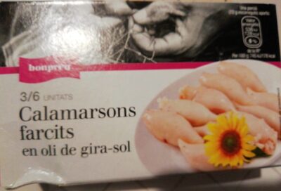 Calamarsons farcits en oli de gira sol