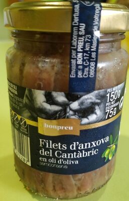 Filets d'anxova del Cantàbric