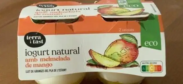 Iogurt natural amb nelmelada de mango