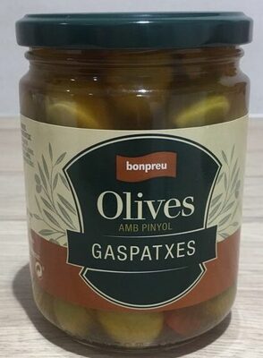 Olives amb pinyol gaspatxes