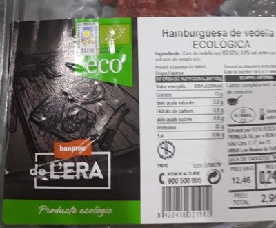 Hamburguesa de ternera