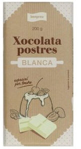 Xocolata Postres Blanca front packaging