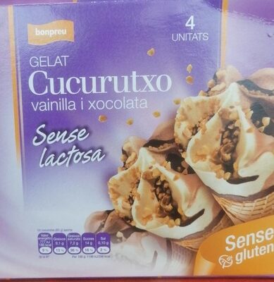 Gelat cucurutxo vainilla i xocolata