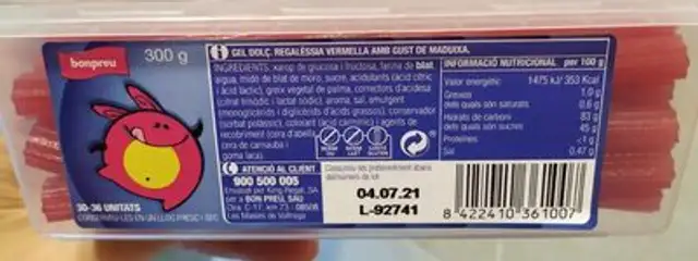 Gel dolç front packaging