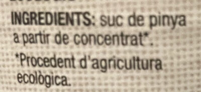 Pineapple juice ingredients label