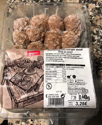 Mandunguilla Burguer Meat