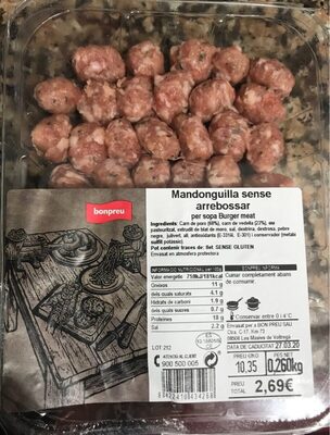 Mandonguilla sense arrebossar
