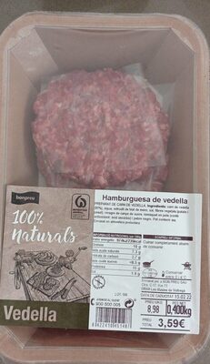 Hamburguesa de vedella