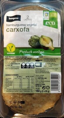Hamburguesa vegetal carxofa