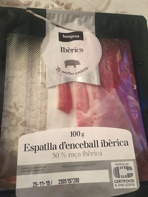Jamon Iberico front packaging