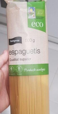 Espaguetis eco front packaging