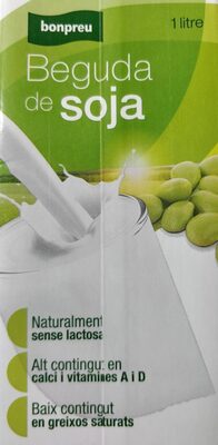 Beguda de soja front packaging