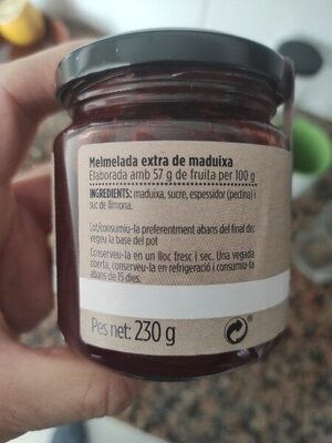 Melmelada de maduixa extra