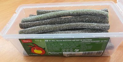 Gel Dolc. Pals de regalèssia amb gust de cola àcida.