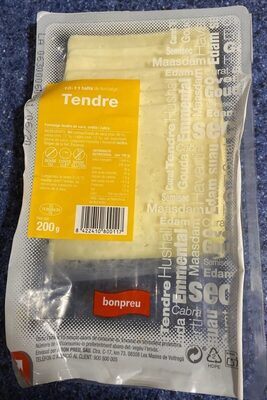 10-11 talls de formatge tendre