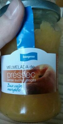 Mermelada de préssec front packaging