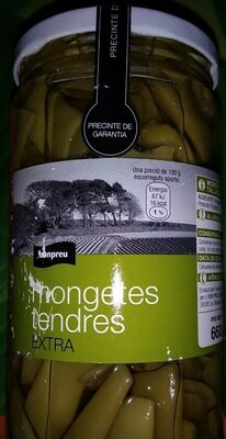 Haricots verts tendres front packaging