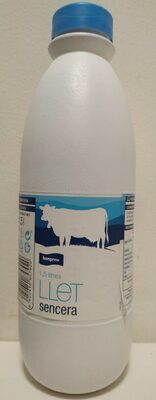 Leche entera front packaging