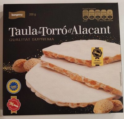 Taula de torro d'alacant front packaging