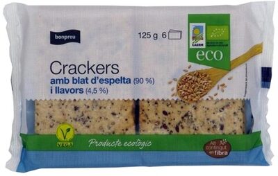 Crackers amb blat d'espelta i llavors