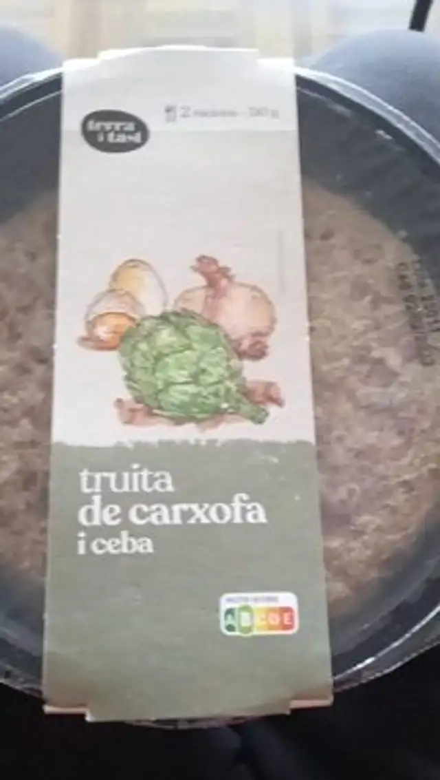 Truita  de carxofa y ceba