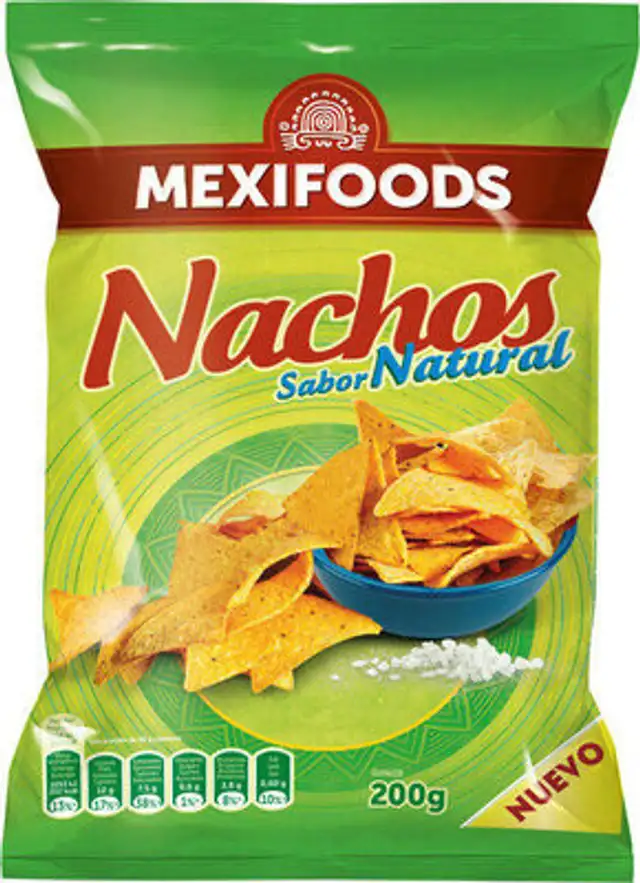 Nachos Sabor Natural front packaging