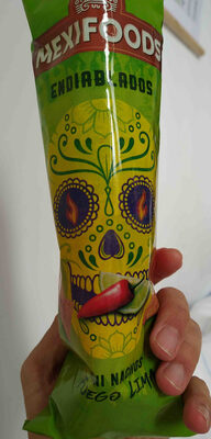 Endiablados mini nachos fuego lima front packaging