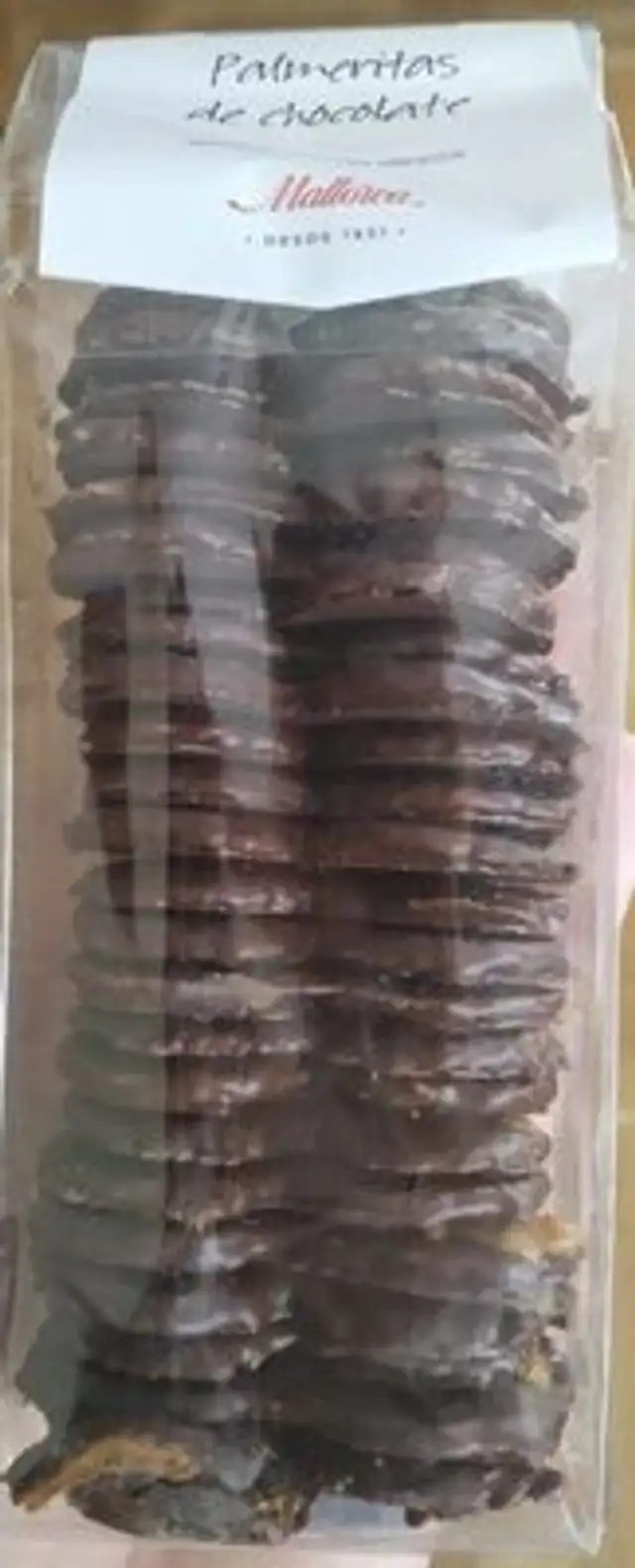 Palmeritas de chocolate